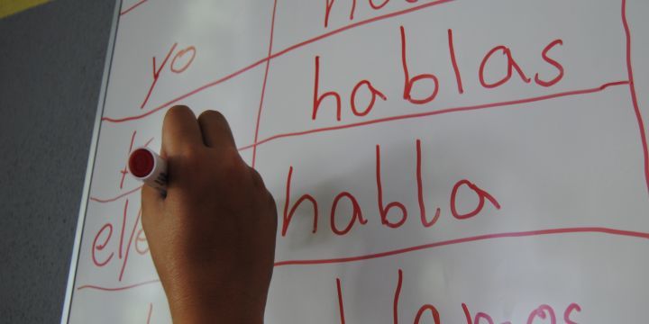 Kinderkurs Spanisch Tafel