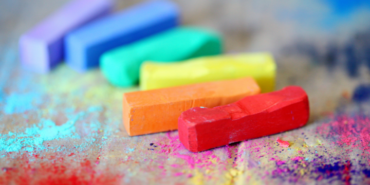 Bunte Kreidestifte