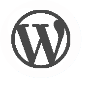 Wordpress Logo weiß