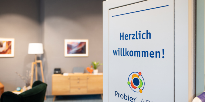 Der Eingangsbereich des ProbierLadens