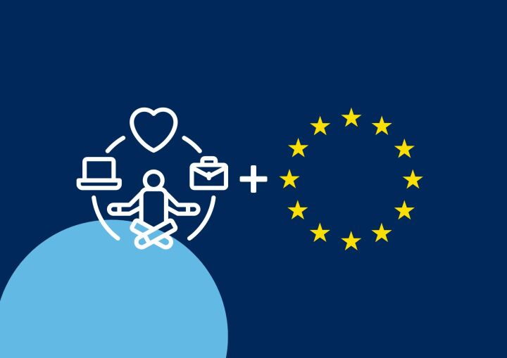Piktogramm Leben + Europasterne